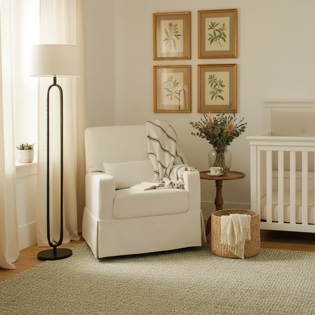 Fauteuils d'appoint pivotants et inclinables confortables avec dossier coussiné