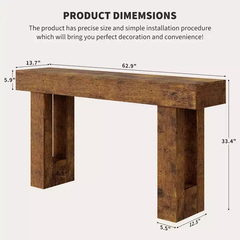 Console Tables for Entryway Narrow Sofa Tables Entryway Table Rustic Narrow Entrance Front Door for Living Room Hallway