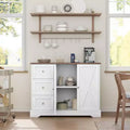 Buffet Cabinet with Doors Drawers Farmhouse Coffee Bar Sideboard