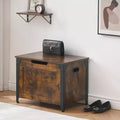 Storage Bench Retro Wooden Storage Chest with 2 Safety Hinges Loads 300 lb Storage Ottoman Bench for Bedroom Living Room Rustic