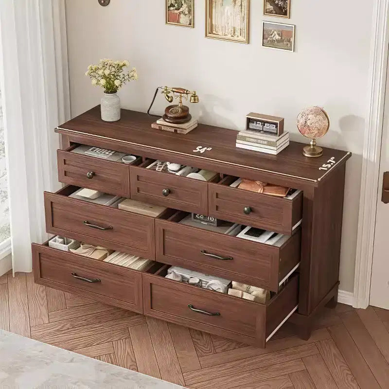 GustoWave 54 7-Drawer Dresser with Anti-Tip Safety Feature - Modern Storage Chest for Bedroom or Living Room