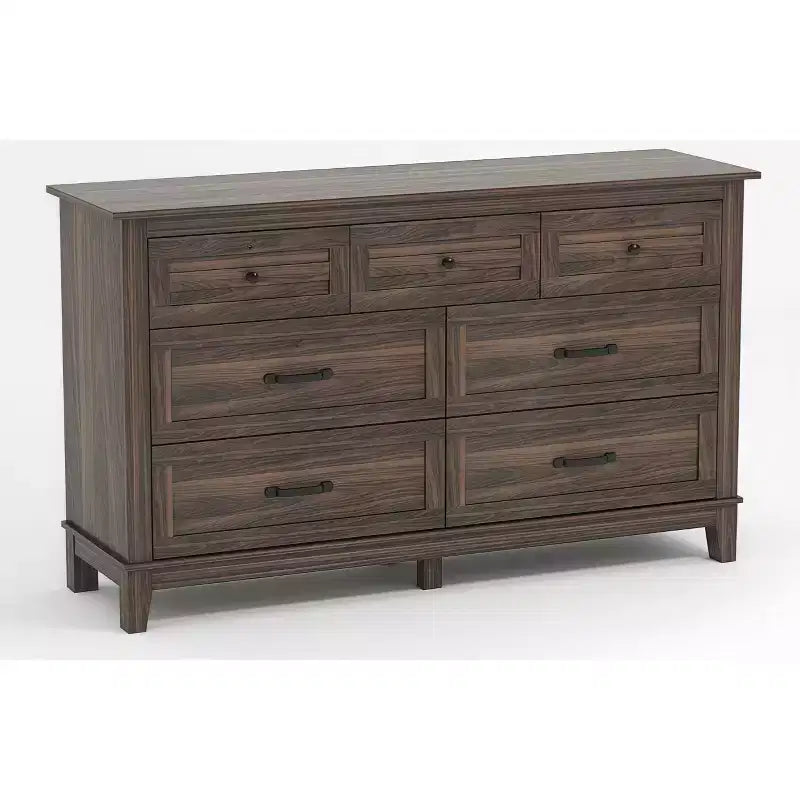 GustoWave 54 7-Drawer Dresser with Anti-Tip Safety Feature - Modern Storage Chest for Bedroom or Living Room