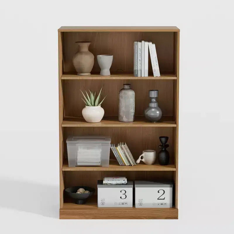 PexFix 49x31x16 Doorless Wood Bookshelf Storage Cabinet Bookcase&Office Cabinet for Kitchen Bedroom Entryway Living Room Dinning Room Natural