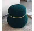 GDFStudio Brielle Modern Broadcloth Pleat Snowman Stool