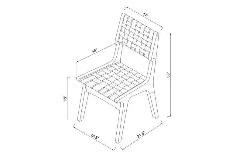 Ceylon Woven Dining Chair Natural Wood - Threshold™