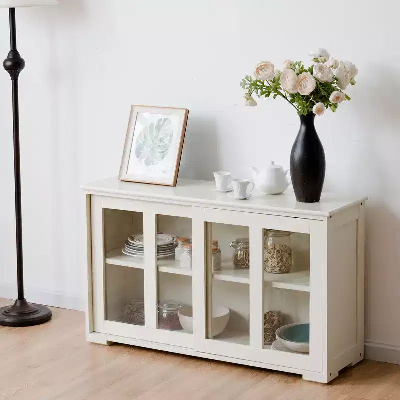 Costway Kitchen Storage Cabinet Sideboard Buffet Cupboard w/ Sliding Door