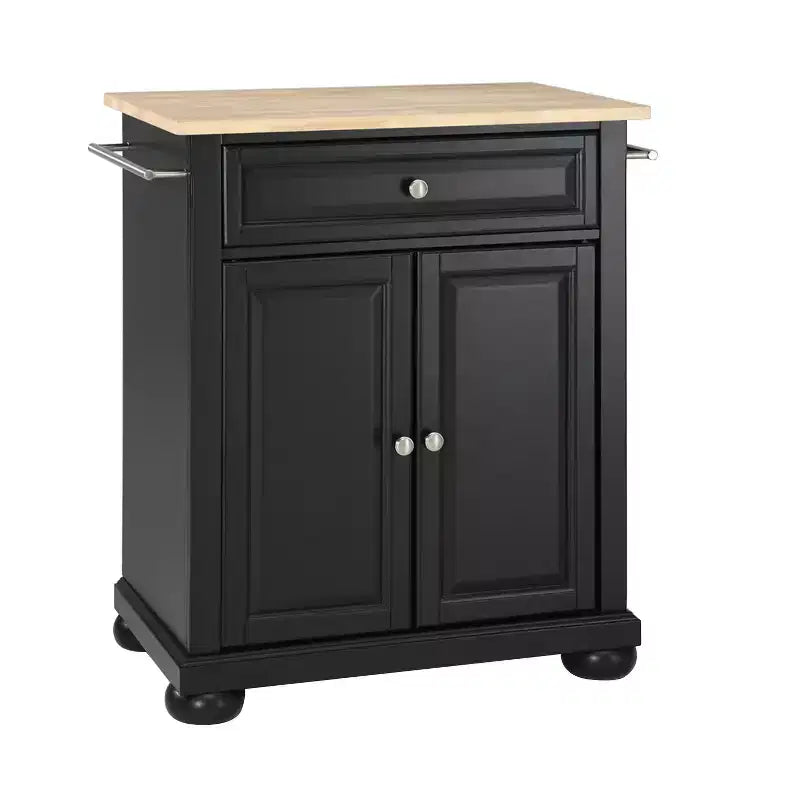 Alexandria Wood Top Portable Kitchen Island/Cart - Crosley