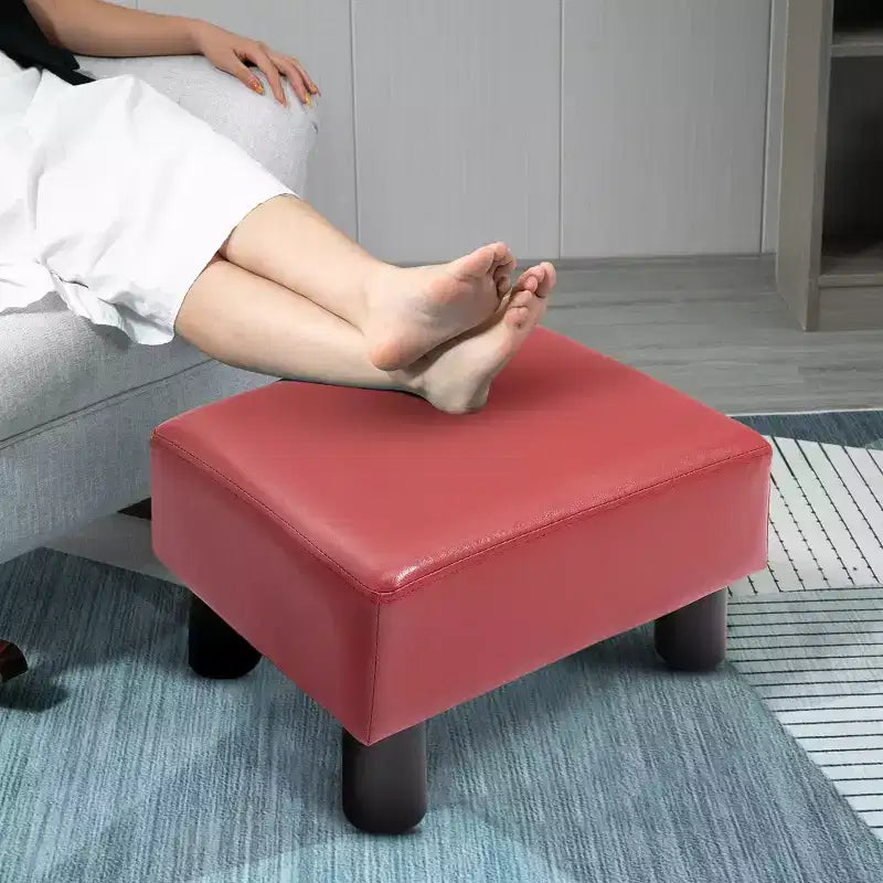 HOMCOM 16 Cube Modern Fabric Pouf Footrest Ottoman