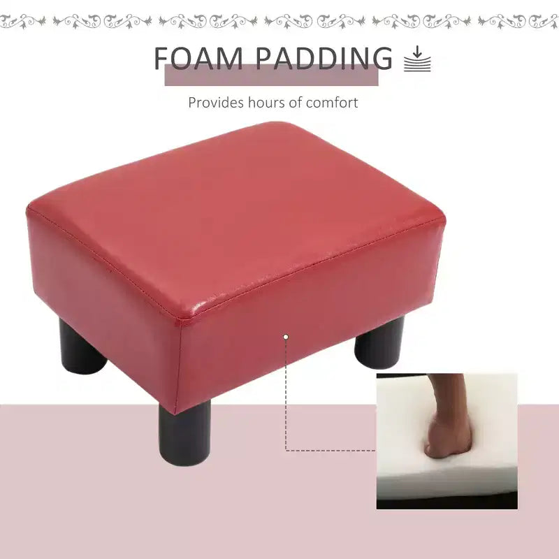 HOMCOM 16 Cube Modern Fabric Pouf Footrest Ottoman