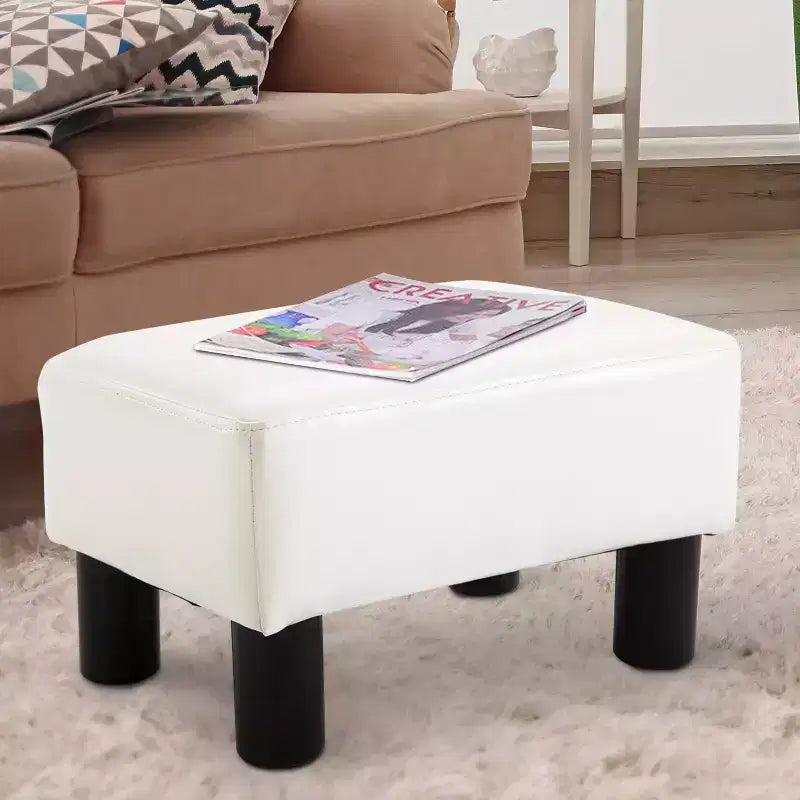 HOMCOM 16 Cube Modern Fabric Pouf Footrest Ottoman