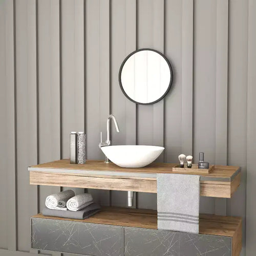 Merrick Lane Accent Wall Mirror with Metal Frame for Bathroom Vanity Entryway Dining Room & Living Room