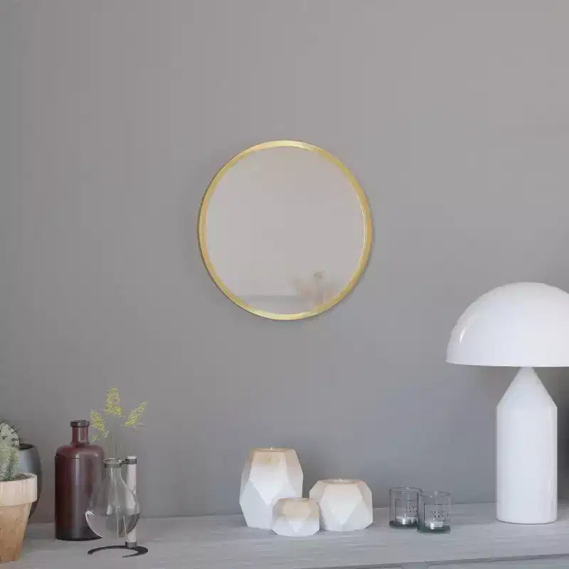 Merrick Lane Accent Wall Mirror with Metal Frame for Bathroom Vanity Entryway Dining Room & Living Room