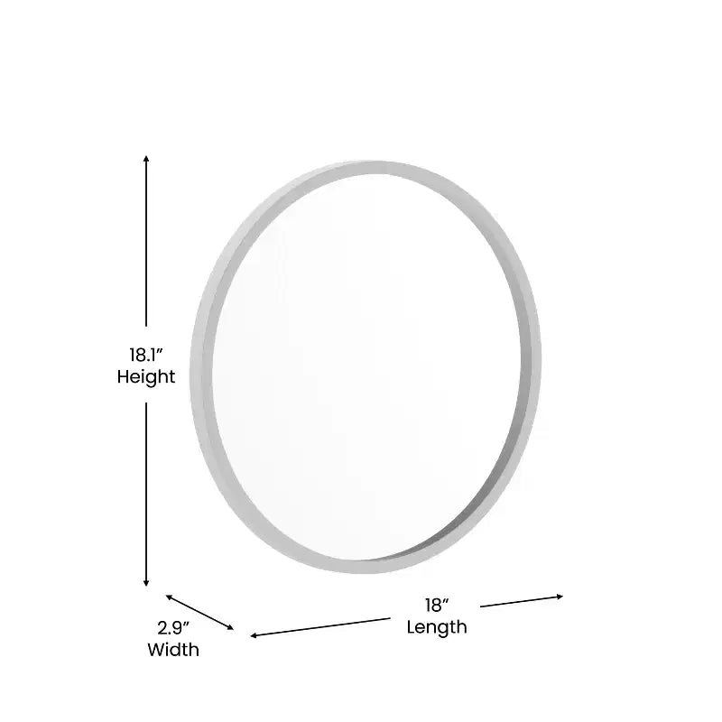 Merrick Lane Accent Wall Mirror with Metal Frame for Bathroom Vanity Entryway Dining Room & Living Room
