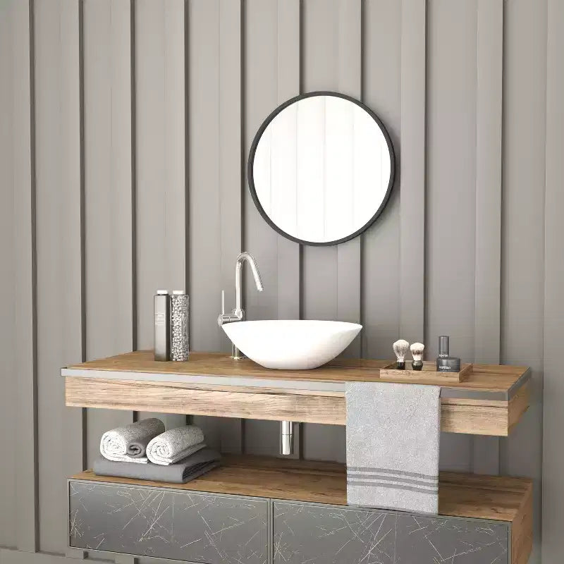 Merrick Lane Accent Wall Mirror with Metal Frame for Bathroom Vanity Entryway Dining Room & Living Room